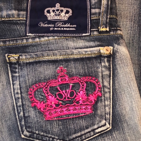 Victoria Beckham for Rock&Republic Capris Sz 28/6 - Picture 5 of 8